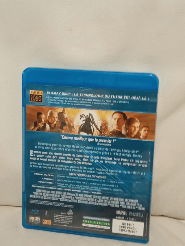 Blu ray Spiderman 2