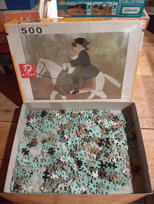 Puzzle Druon 500 pièces enfant à cheval
