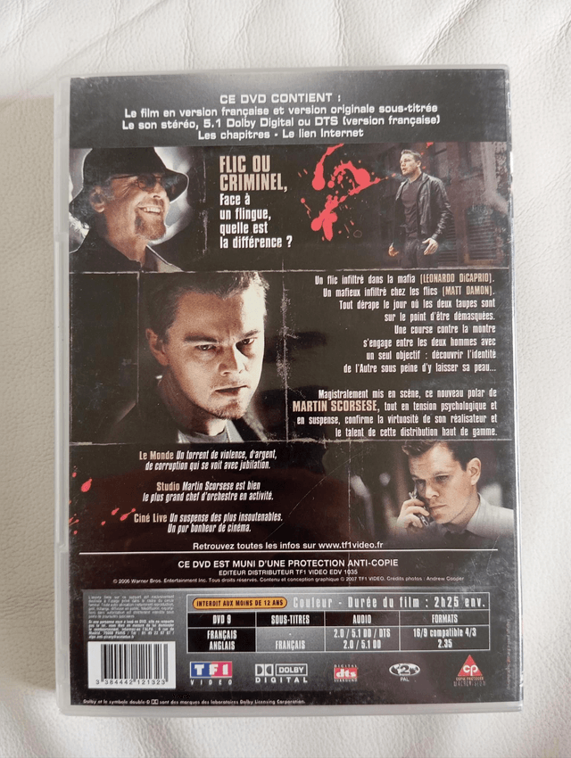 DVD Les infiltrés 
