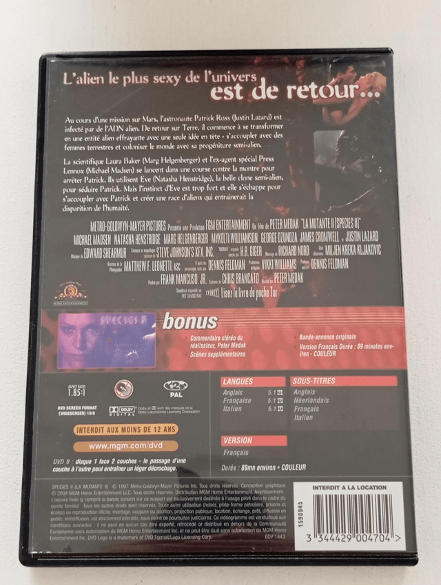 DVD La mutante 2