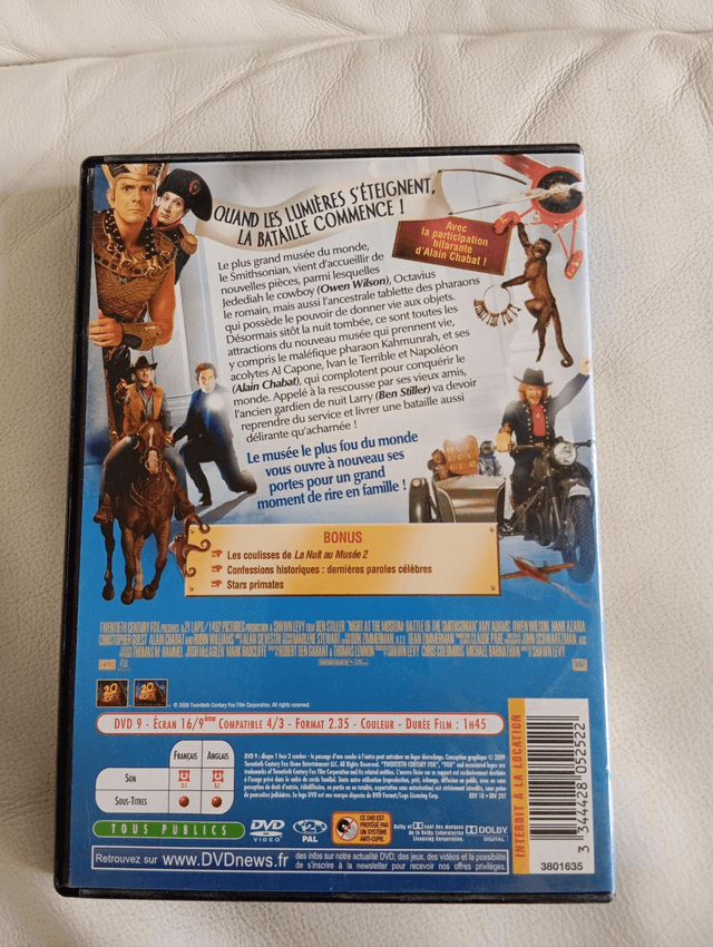 DVD La nuit au musée 2