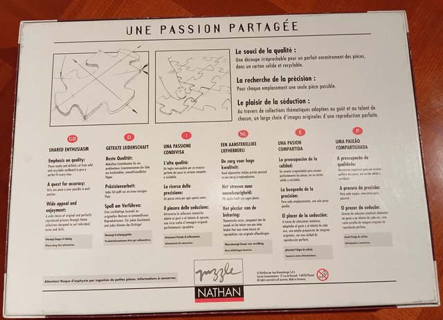 Puzzle Nathan 1000 pièces ours blanc