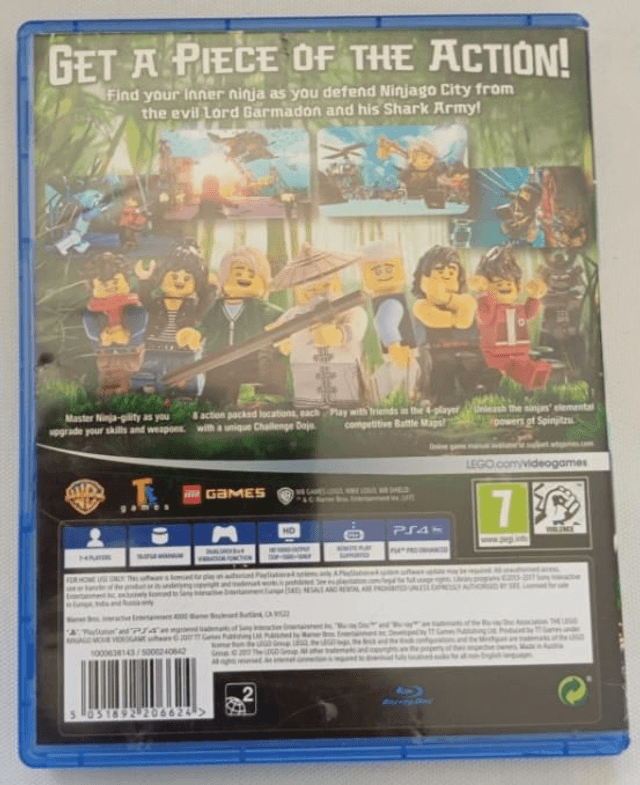 Jeu PS4 Lego ninjago movie 