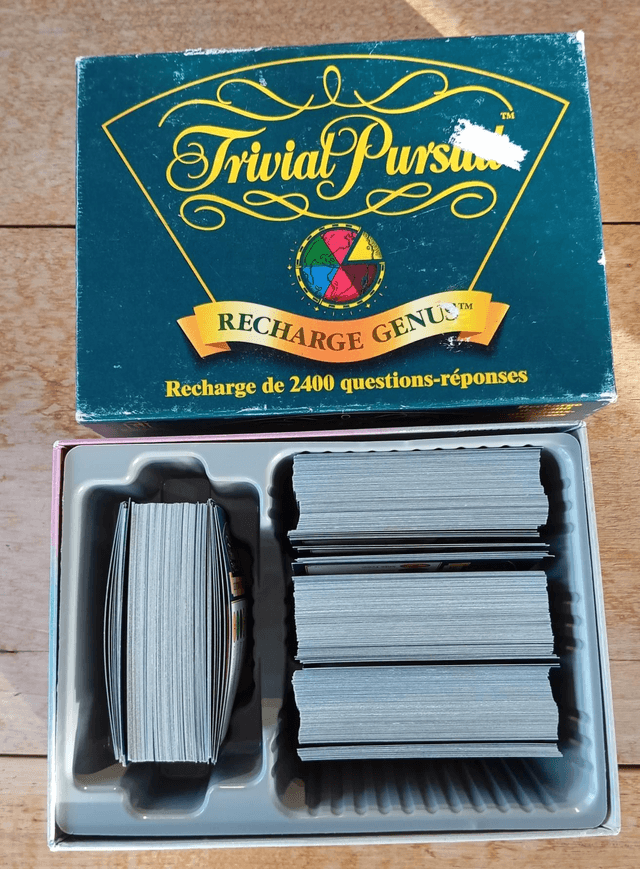 Jeu recharge Genus 2400 questions