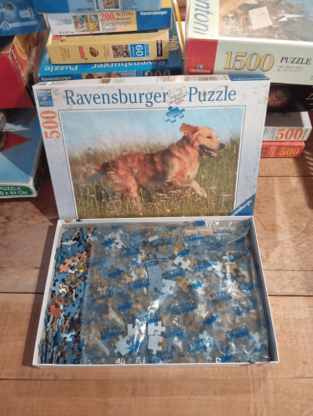 Puzzle ravensburger 500 pièces labrador 