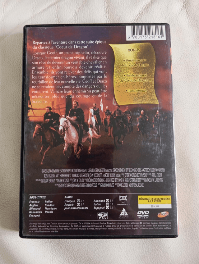 DVD coeur de dragon