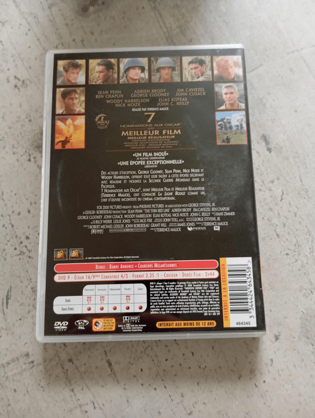 DVD La ligne rouge