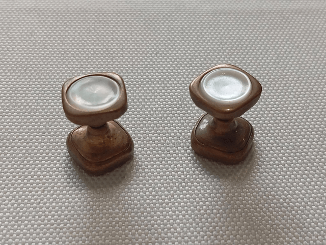 Boutons de manchettes laiton et nacre
