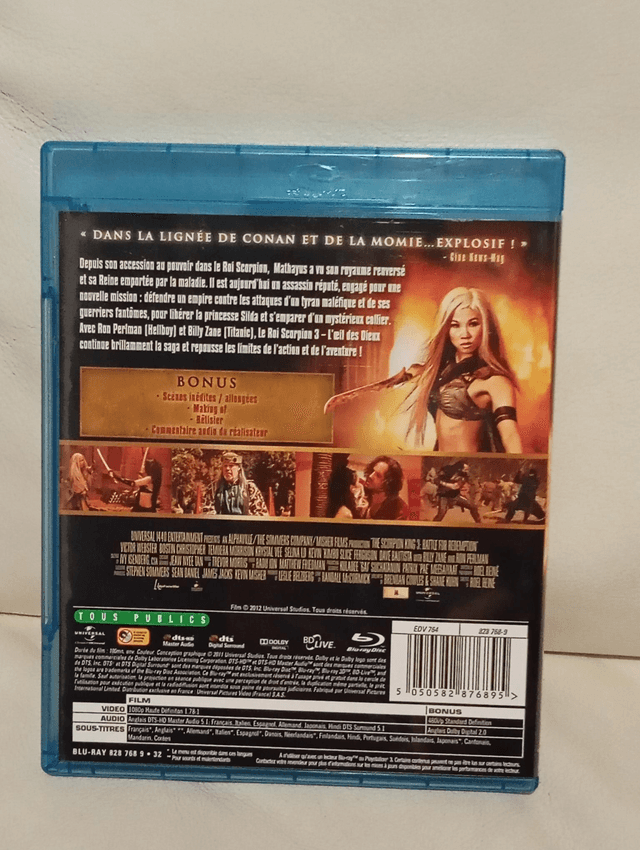 Blu ray Le roi scorpion 3