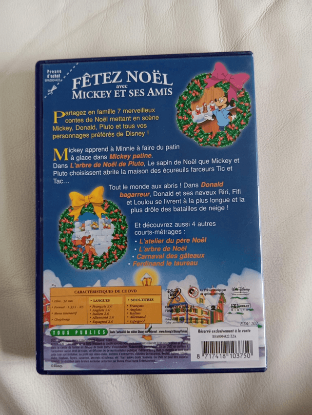 DVD Disney Fêtez Noël avec Mickey et ses amis 