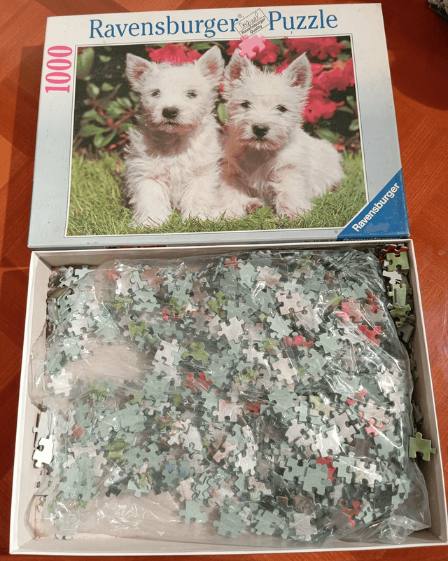 Puzzle ravensburger 1000 pièces westies