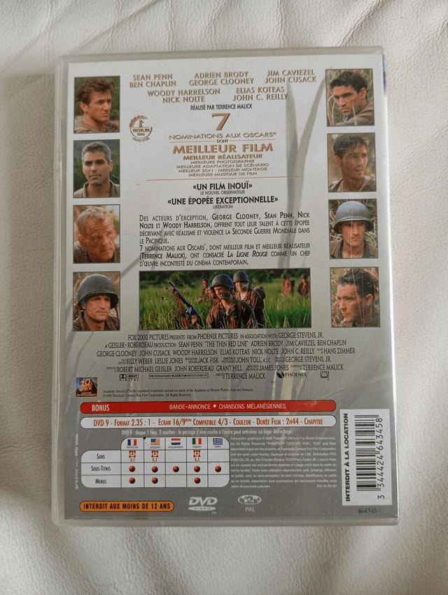 DVD La ligne rouge