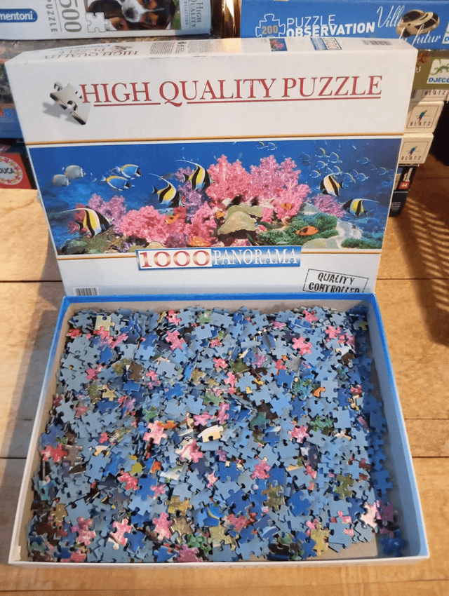 Puzzle panorama fond marin 1000 pièces 
