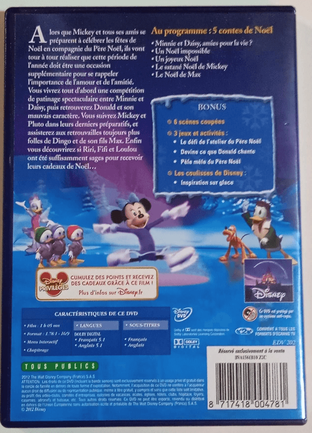 DVD Disney Mickey Il était deux fois Noël 