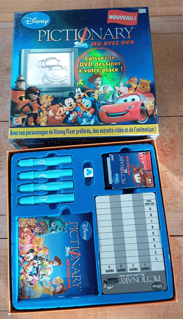 Jeu Pictionary Disney Dvd