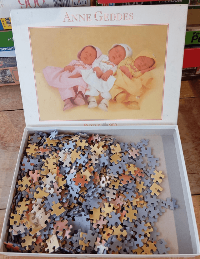 Puzzle Anne Geddes 900 pièces triplés 