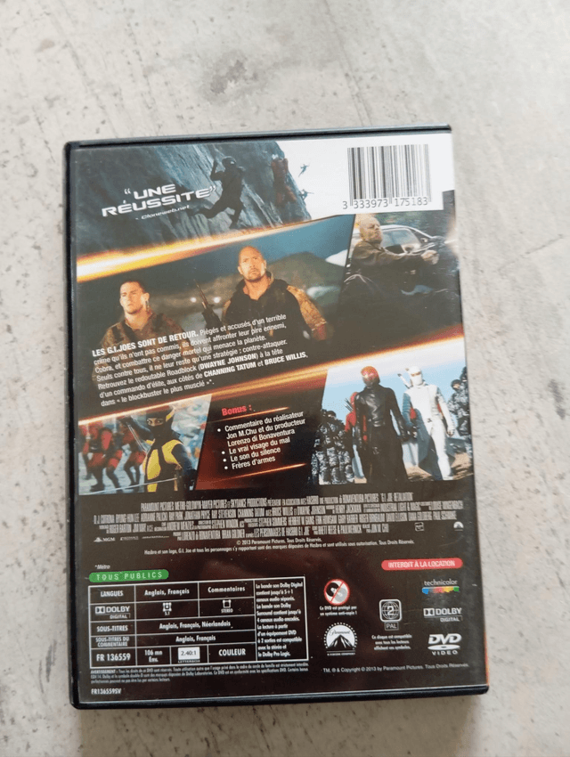 DVD GI Joe conspiration 
