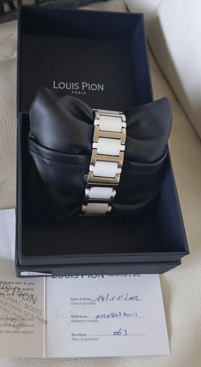 Montre Louis Pion blanche