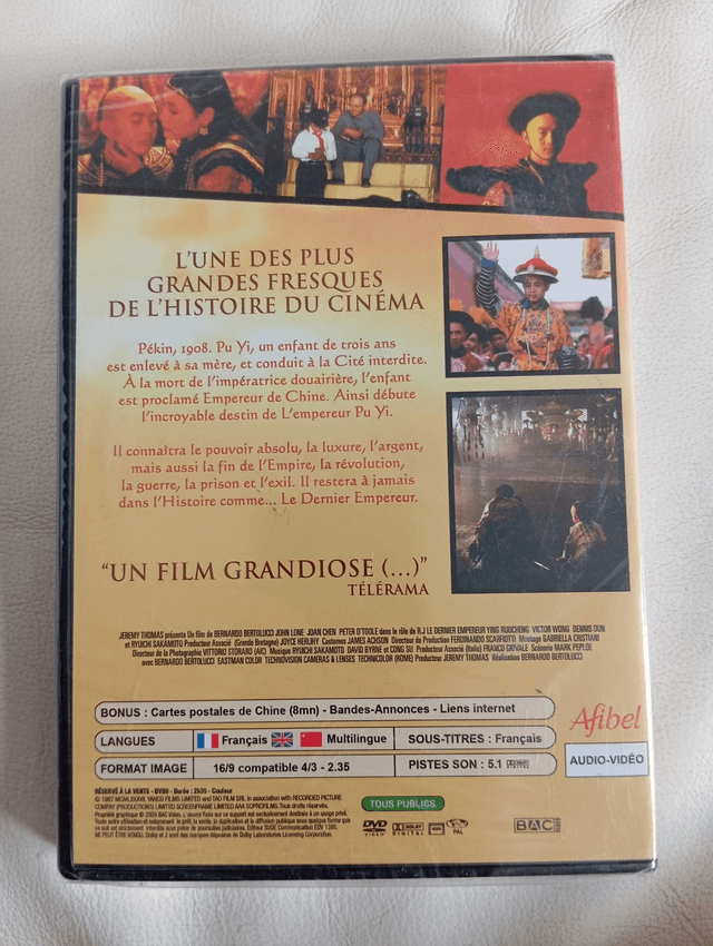 DVD NEUF Le dernier empereur 