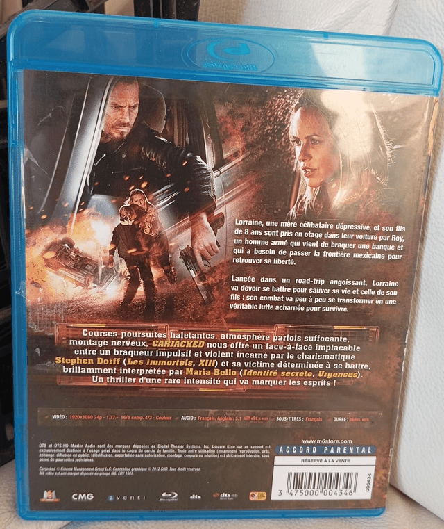 Blu ray car jacked