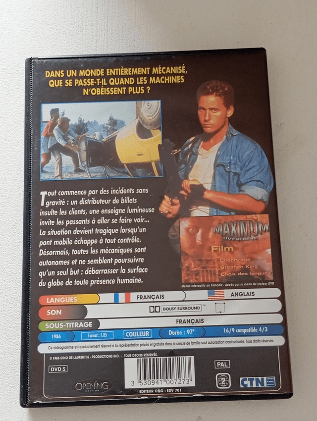 DVD Maximum overdrive 