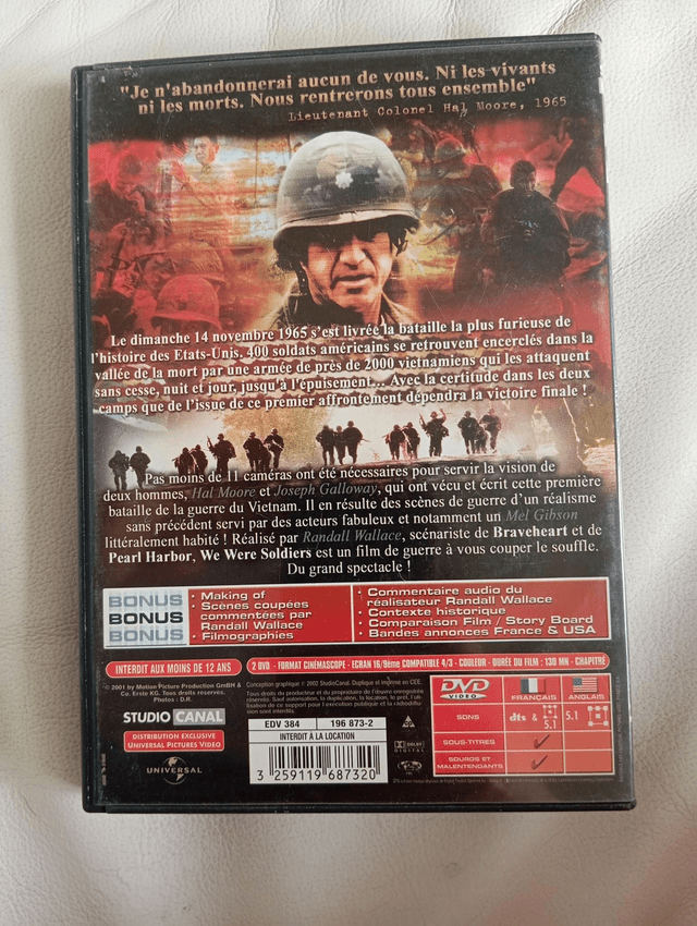 DVD we were soldiers 