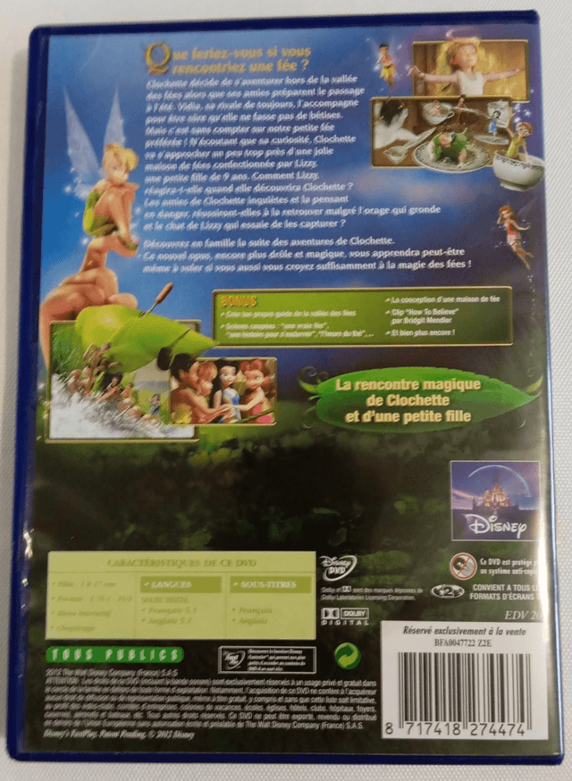 DVD Disney Clochette L'expédition féérique 