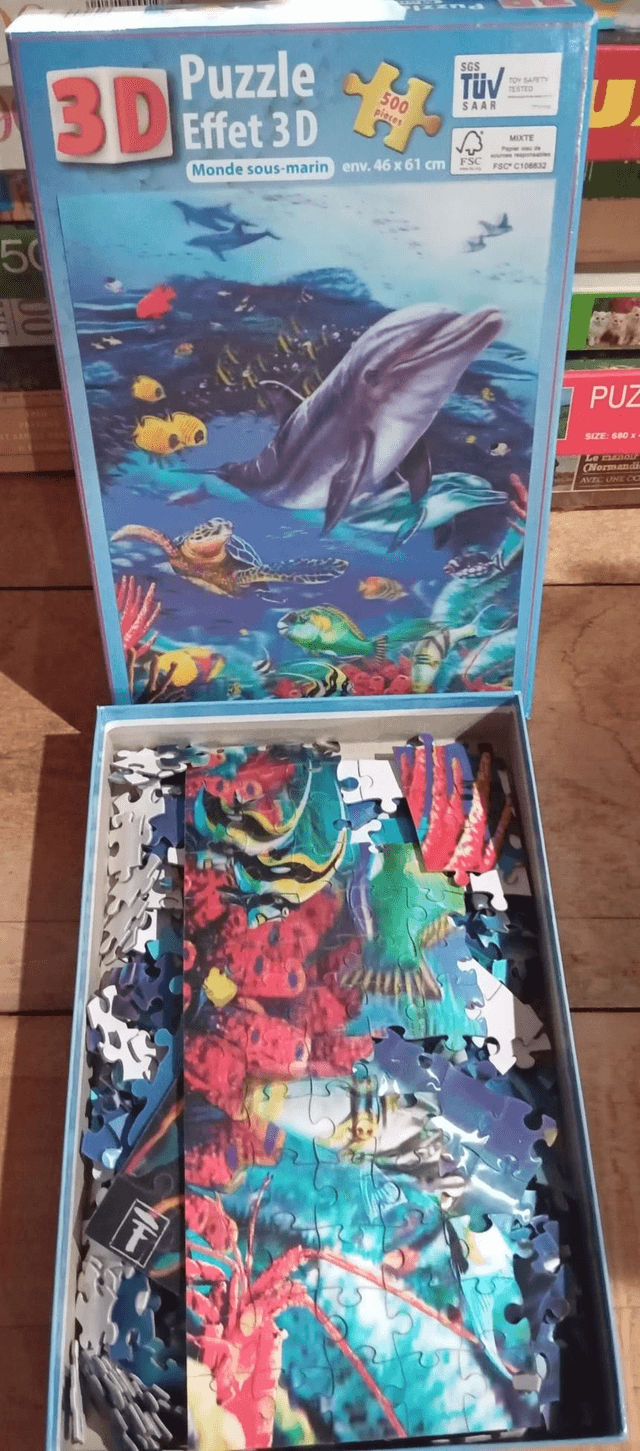 Puzzle 3D fond marin 500 pièces 