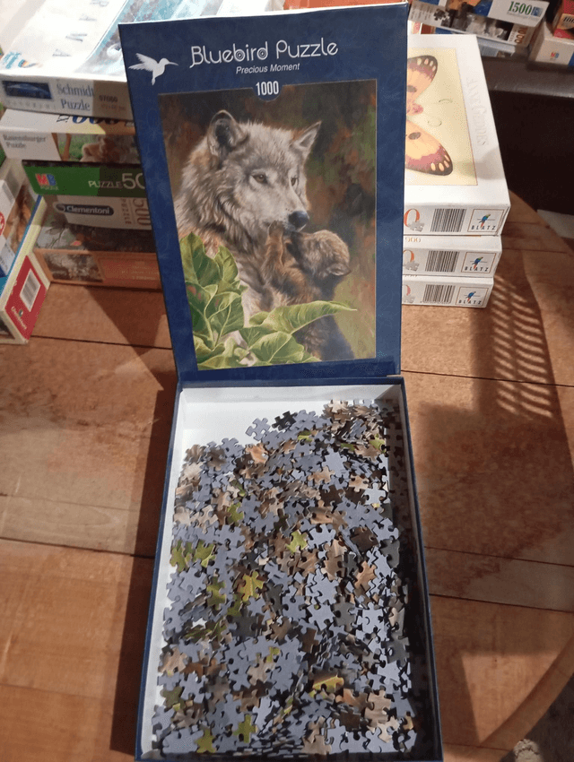 Puzzle Bluebird 1000 pièces loup