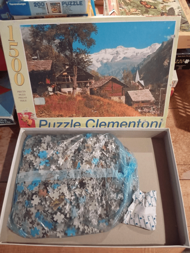 Puzzle Clementoni 1500 pièces chalets montagne