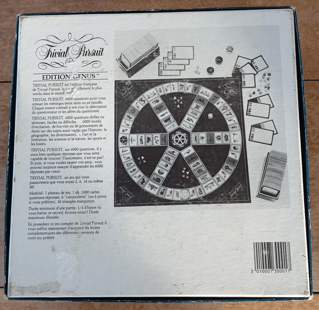 Jeu Trivial pursuit Édition Genus