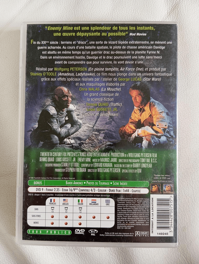 DVD Enemy mine