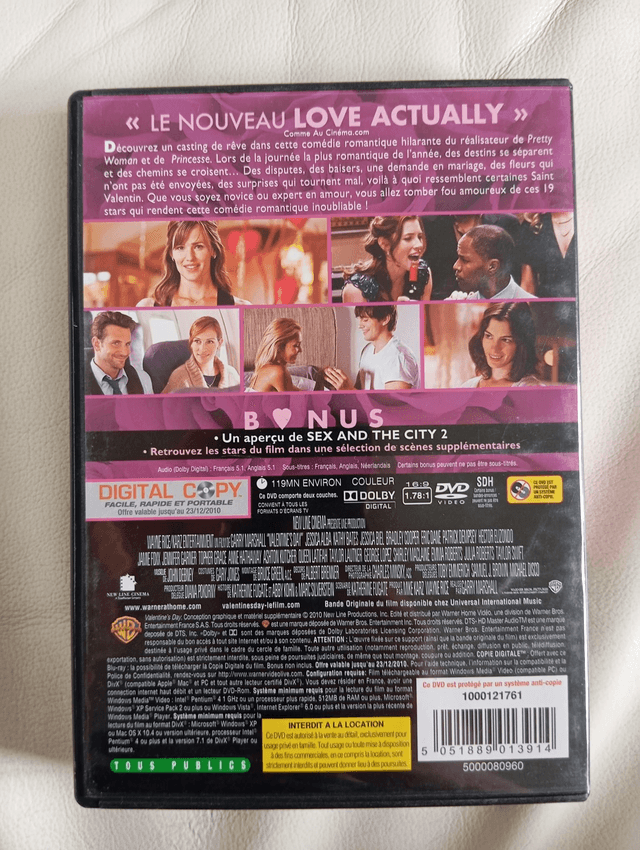 DVD Valentine's day 