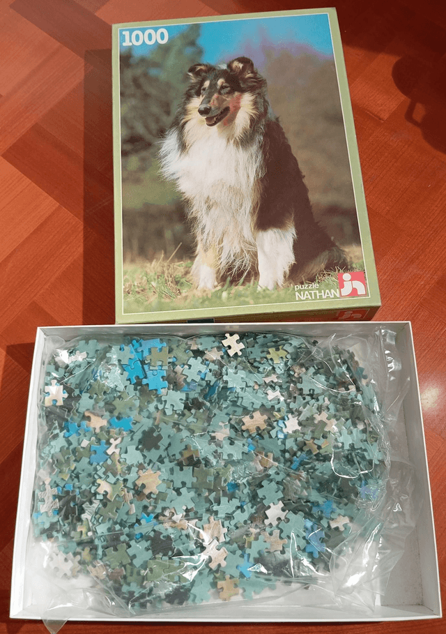 Puzzle Nathan 1000 pièces chien de berger