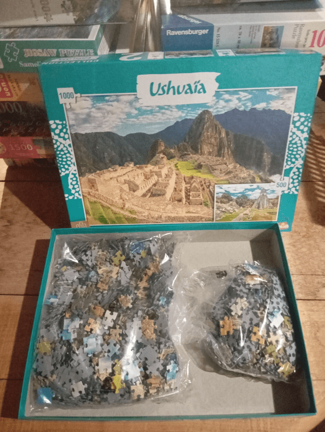 2 puzzles Ushuaia 1000 pièces et 500 pièces 
