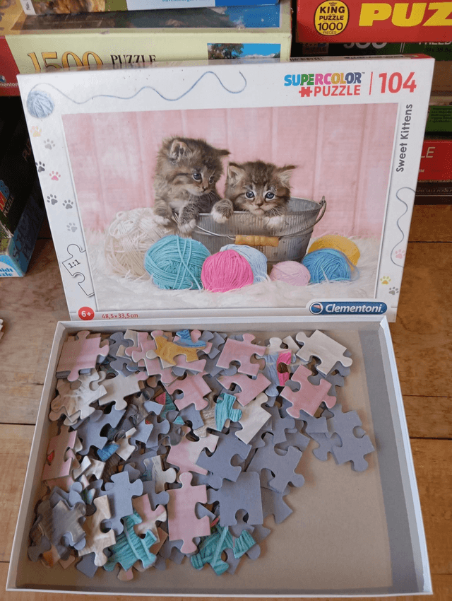 Puzzle Clementoni 104 pièces Chatons baignoire 