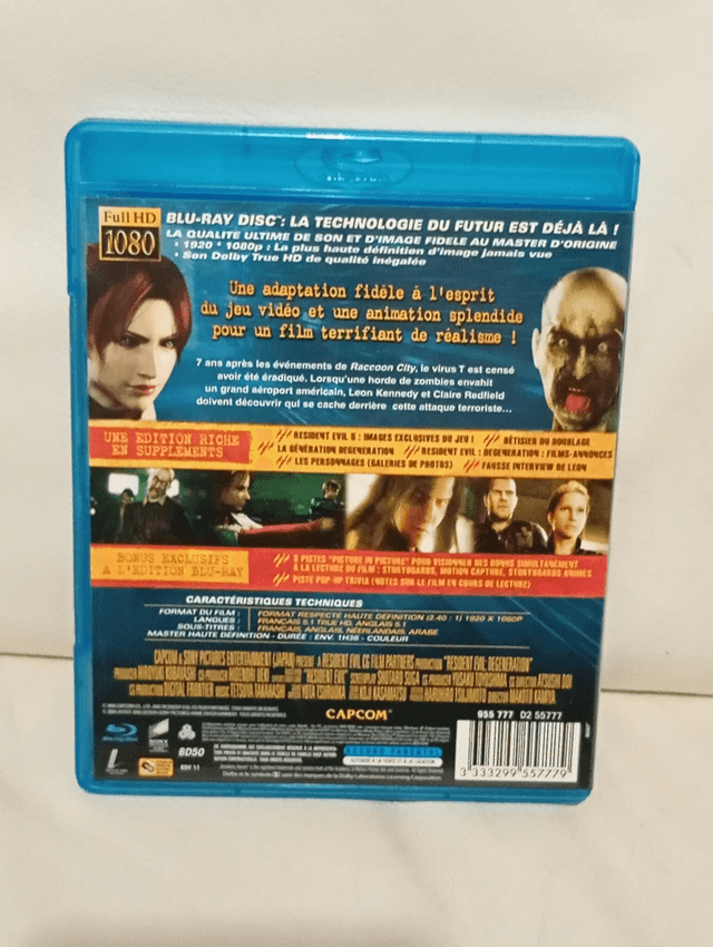 Blu Ray Resident evil degeneration 