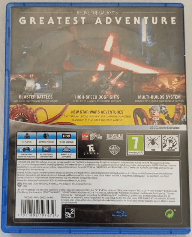 Jeu PS4 Lego star wars
