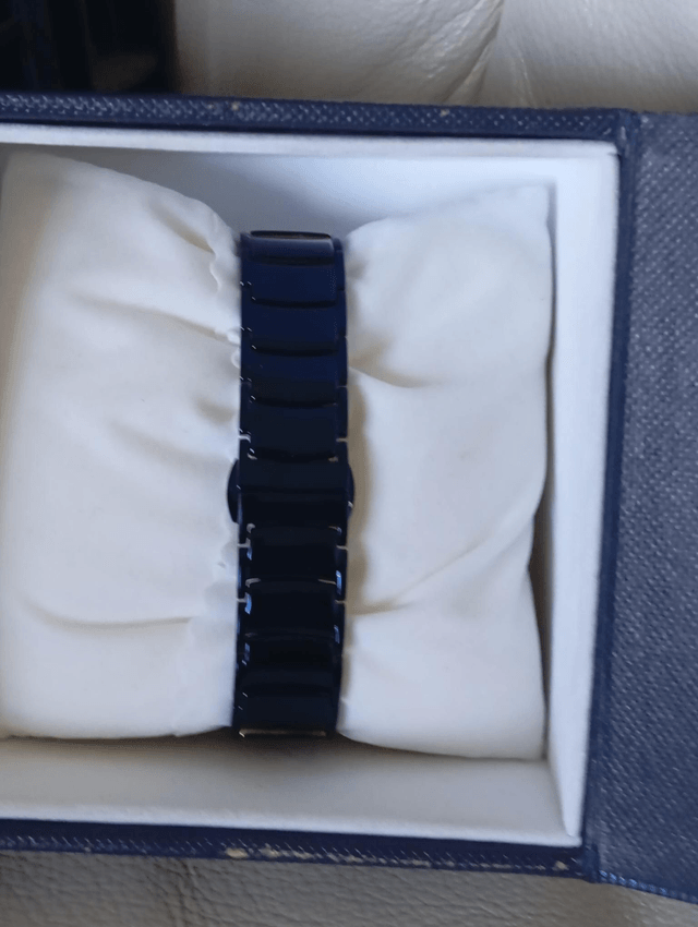 Montre femme anodisée bleue Pierre Lannier