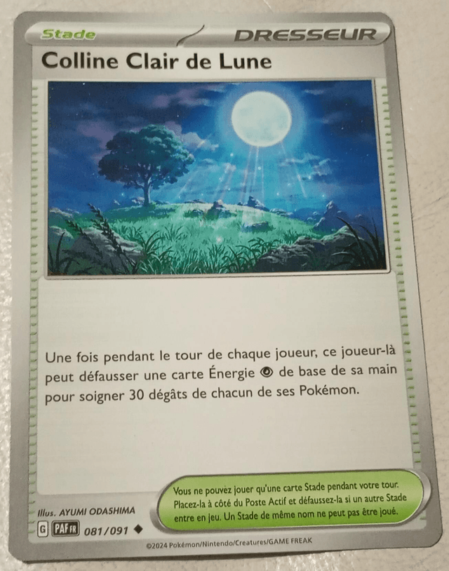 Carte pokémon colline clair de lune