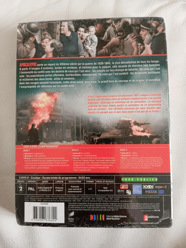 Coffret apocalypse 3 DVD La 2eme guerre mondiale 