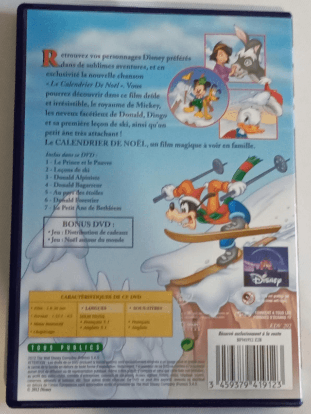 DVD Disney Le calendrier de Noël 