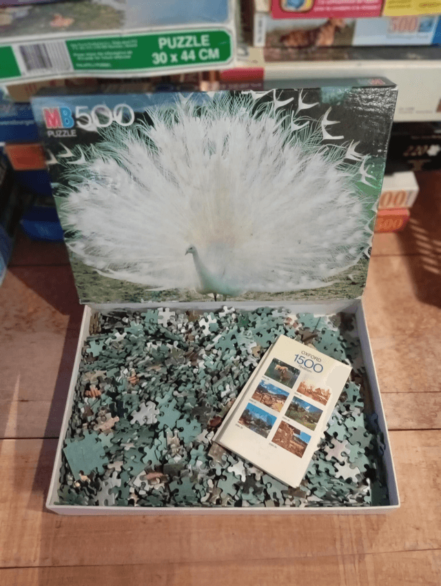 Puzzle MB 500 pièces Paon