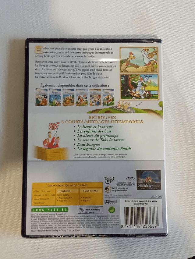 DVD Neuf Disney Le lièvre et la tortue