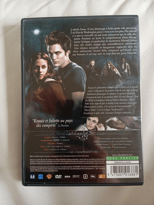 DVD Twilight chapitre 1 fascination 