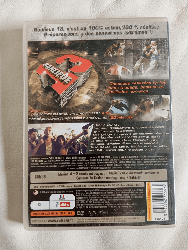 DVD banlieue 13