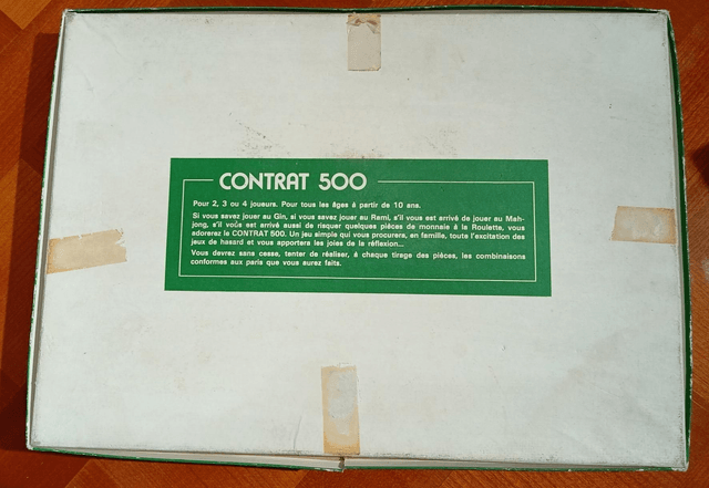 Jeu Contrat 500