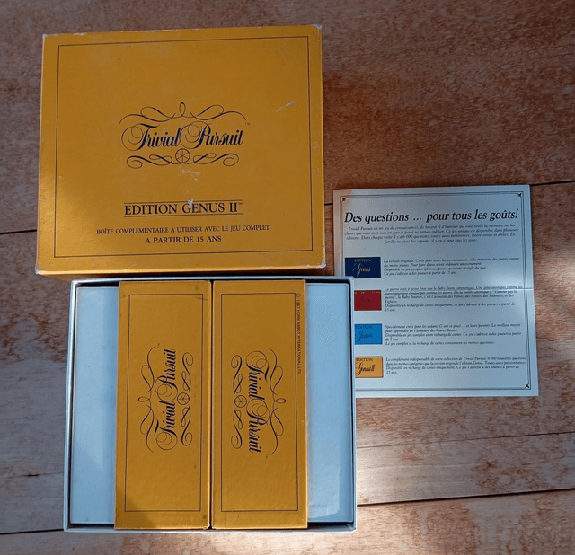 Jeu recharge Trivial pursuit Édition Genus II 