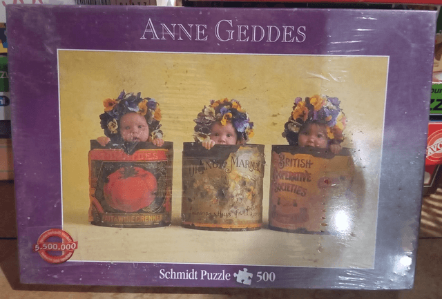 Puzzle neuf Anne Geddes 500 pièces bébés conserves