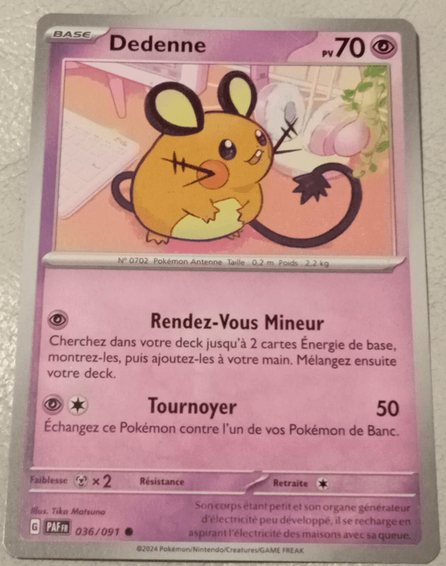 Carte pokémon Dedenne